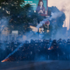 Police launch tear gas and fire rubber bullets toward protesters and the media near near the 5th police precinct during a demonstration to call for justice for George Floyd on May 30 in Minneapolis, Minn.
